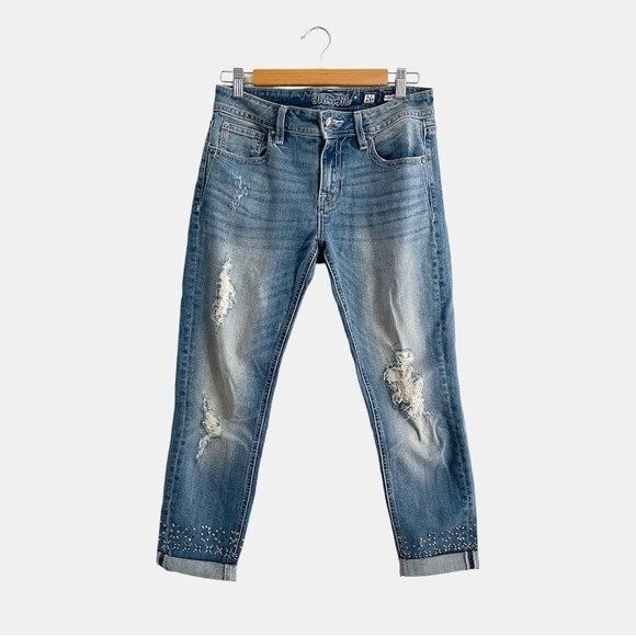 Miss Me Bedazzled Ankle Jean 26 - Picture 1 of 11